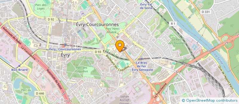 localisation de l'entreprise SOC DE TRANSPORTS ET DE TRAVAUX SPECIAUX à EVRY-COURCOURONNES