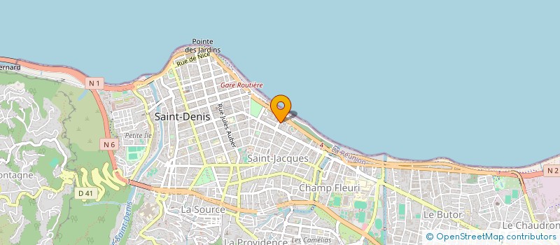 localisation de l'entreprise SOC DE TRANSPORTS HASSANALY à SAINT-DENIS