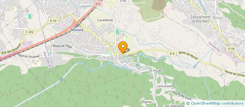 localisation de l'entreprise SOC DE TRAVAUX DE MACONNERIE  SIMIANE-COLLONGUE