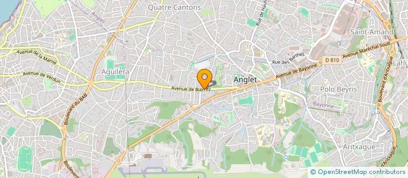 localisation de l'entreprise SOC DE TRAVAUX DU BATIMENT BASCOLANDAIS à ANGLET
