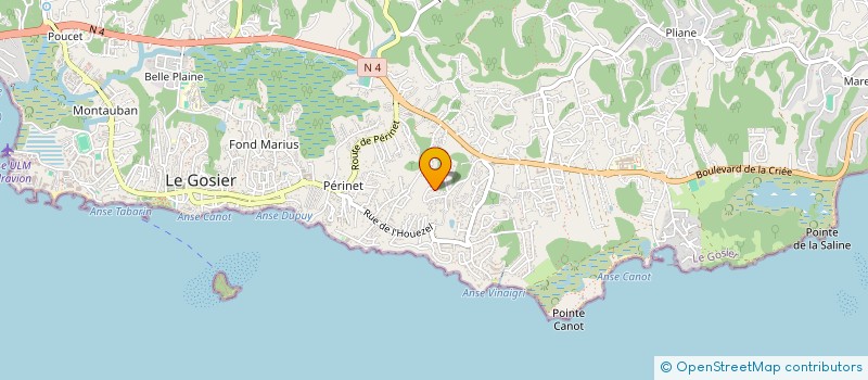 localisation de l'entreprise SOC DE TRAVAUX ET D'AGENCEMENT CARIBEENS à LE GOSIER