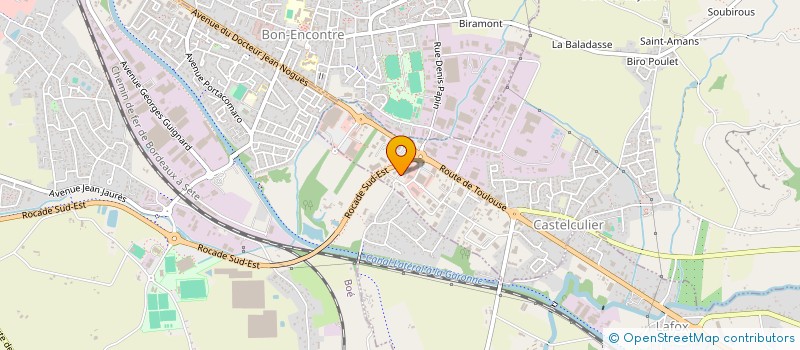 localisation de l'entreprise SOC DE TRAVAUX L'INDUSTRIE ET BATIMENT  CASTELCULIER