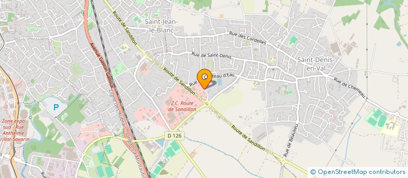 localisation de l'entreprise SOC DE TRAVAUX PUBLICS AUGIS SA à SAINT-DENIS-EN-VAL