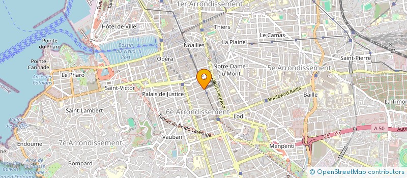 localisation de l'entreprise SOC DE TRAVAUX PUBLICS ET INDUSTRIELS à MARSEILLE