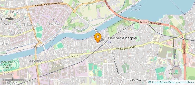 localisation de l'entreprise SOC DECINOIS DE MACONNERIE MIREC à DECINES-CHARPIEU