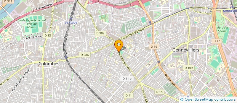 localisation de l'entreprise SOC DECOMET à BOIS-COLOMBES
