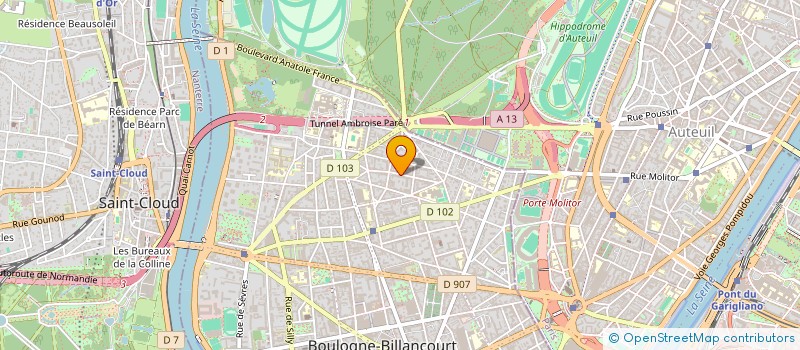 localisation de l'entreprise SOC DEMOLITION ET DE RENOVATION SO DE RE à BOULOGNE-BILLANCOURT