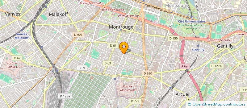 localisation de l'entreprise SOC DENA à MONTROUGE