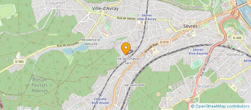 localisation de l'entreprise SOC DES ACTINNAIRES CENTRALE MANAGEMENT à SEVRES