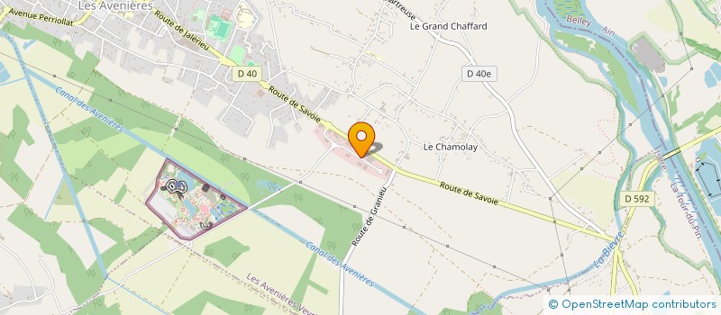 localisation de l'entreprise SOC DES AMBULANCES BERNARD  LES AVENIERES VEYRINS-THUELLIN