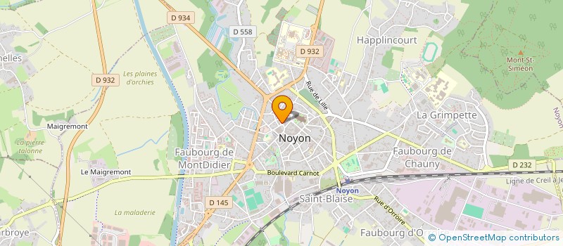 localisation de l'entreprise SOC DES AMIS DU MUSEE CALVIN à NOYON