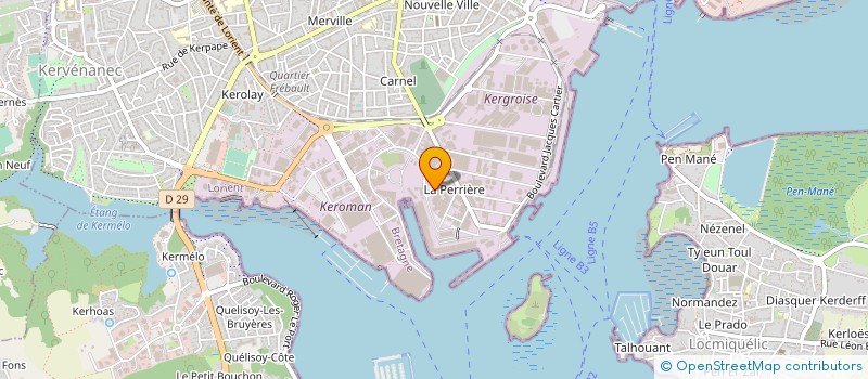 localisation de l'entreprise SOC DES ATELIERS MECANIQUES ANDRE LE PEN à LORIENT