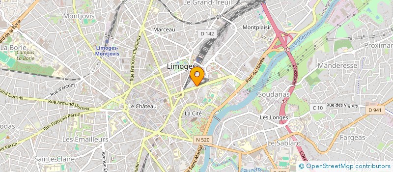 localisation de l'entreprise SOC DES BENEDICTINS à LIMOGES
