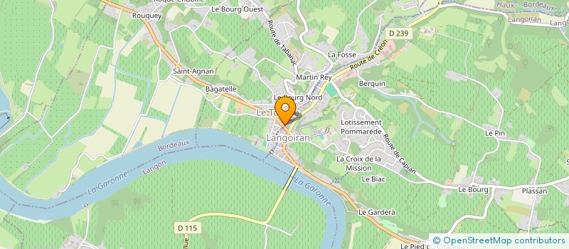 localisation de l'entreprise SOC DES BORD DE GARONNE à LE TOURNE