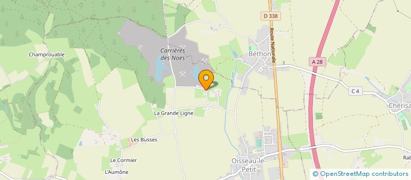 localisation de l'entreprise SOC DES CARRIERES DES NOES à OISSEAU-LE-PETIT