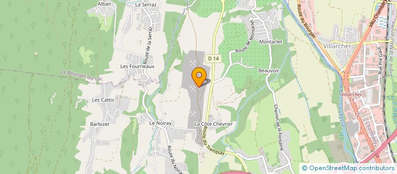 localisation de l'entreprise SOC DES CARRIERES ET MATERIAUX DE SAVOIE  LA MOTTE-SERVOLEX