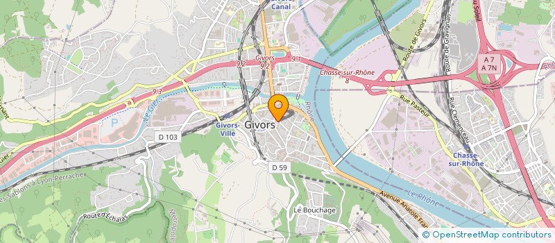 localisation de l'entreprise SOC DES CONCERTS DU CONSERVATOIRE  GIVORS