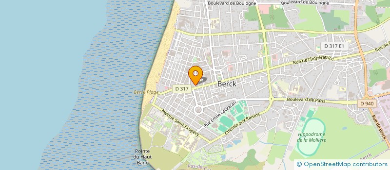 localisation de l'entreprise SOC DES COURSES à BERCK