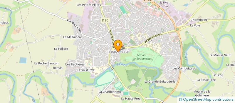 localisation de l'entreprise SOC DES COURSES DE CHEVAUX  BEAUPREAU-EN-MAUGES