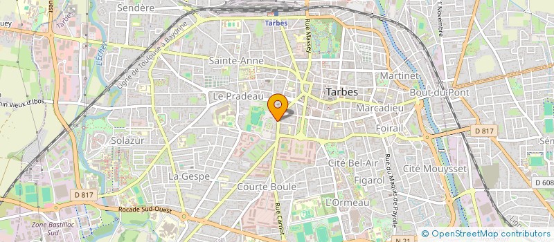 localisation de l'entreprise SOC DES COURSES DE TARBES  TARBES