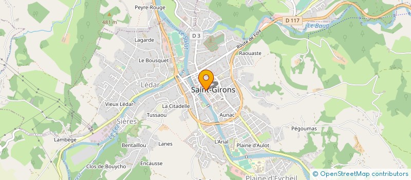 localisation de l'entreprise SOC DES EAUX ET EXPLOIT STATION THERMALE à SAINT-GIRONS