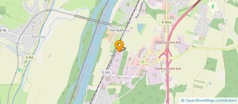 localisation de l'entreprise SOC DES ETABLISSEMENTS BERNON à COSNE COURS SUR LOIRE
