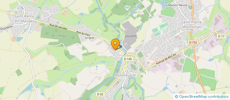 localisation de l'entreprise SOC DES ETS GAUTIER à MONTREVAULT-SUR-EVRE