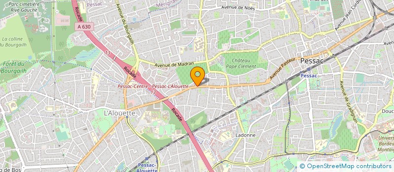 localisation de l'entreprise SOC DES ETS JACQUES BAREYRE à PESSAC
