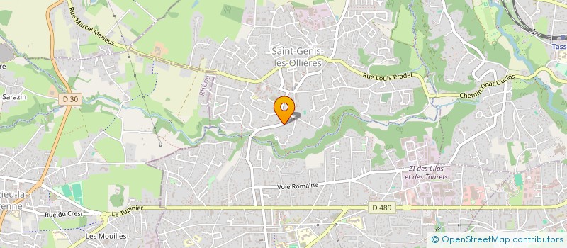 localisation de l'entreprise SOC DES ETS MICHEL GUILLIEN  SAINT-GENIS-LES-OLLIERES