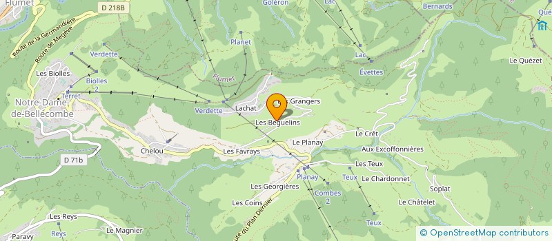 localisation de l'entreprise SOC DES ETS QUITTET à NOTRE-DAME-DE-BELLECOMBE