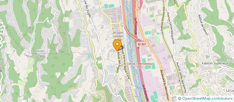 localisation de l'entreprise SOC DES EXPLOITATION DES ETS RUBINO YVES à SAINT-LAURENT-DU-VAR