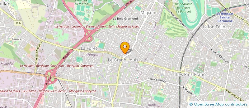 localisation de l'entreprise SOC DES FETES ET BIENFAISANCE à EYSINES