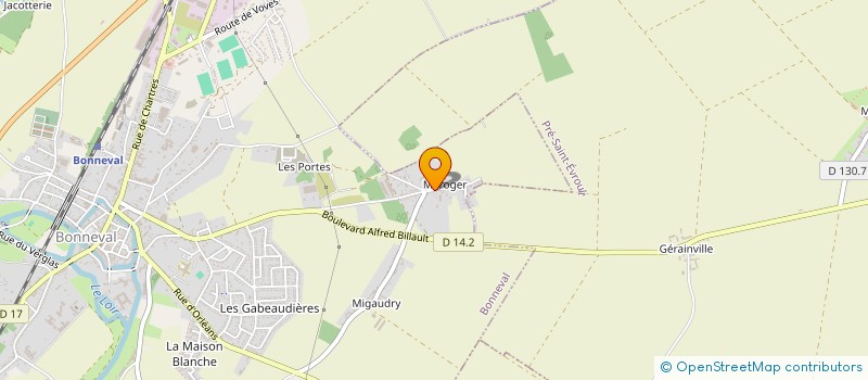localisation de l'entreprise SOC DES ISOLANTS LAGANNE à BONNEVAL