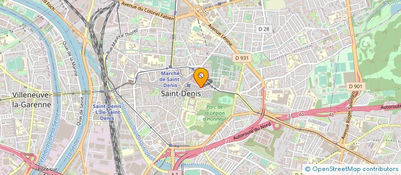 localisation de l'entreprise SOC DES LECTEURS DU JOURNAL L HUMANITE à SAINT-DENIS