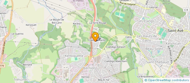 localisation de l'entreprise SOC DES PAPETERIES ET LIBRAIRIES D'ARMOR à SAINT-AVE