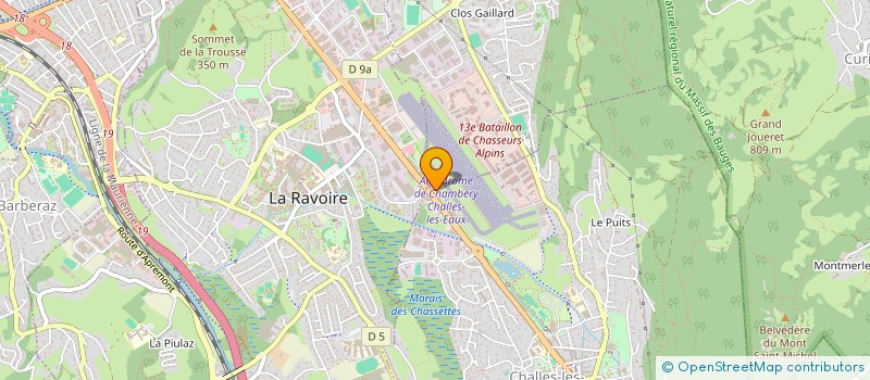 localisation de l'entreprise SOC DES TECH & RECHERCHES APPLIQUEES à CHALLES-LES-EAUX