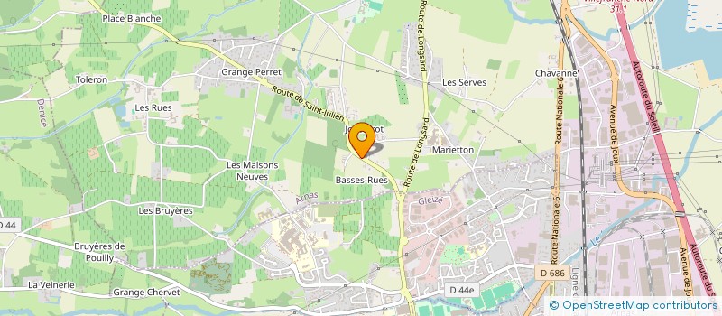 localisation de l'entreprise SOC DES TRANSPORTS BEAUJOLAIS à ARNAS