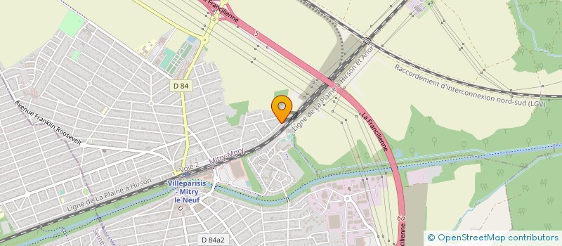 localisation de l'entreprise SOC DES TRANSPORTS POUYAUD  MITRY-MORY