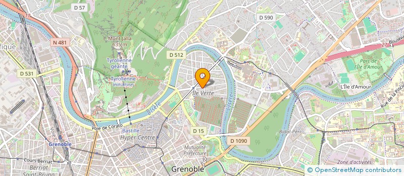 localisation de l'entreprise SOC DES TRAVAUX DU GRESIVAUDAN  GRENOBLE