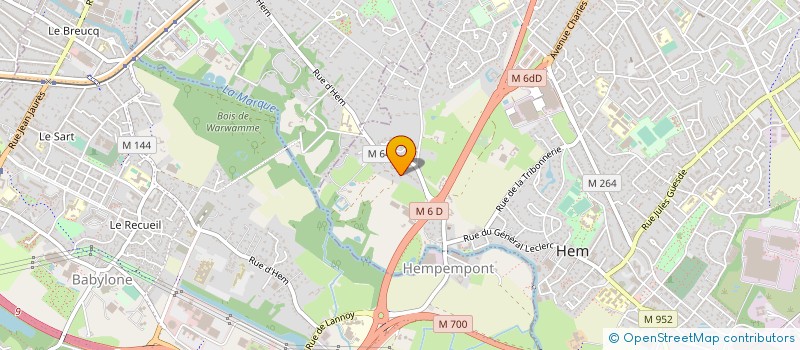 localisation de l'entreprise SOC DESLINIERES  HEM