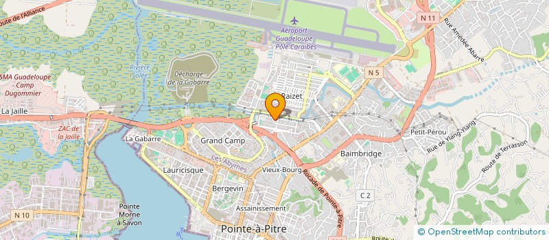 localisation de l'entreprise SOC DEVELOP ACTIVITES LOISIRS TOURISTIQ à LES ABYMES