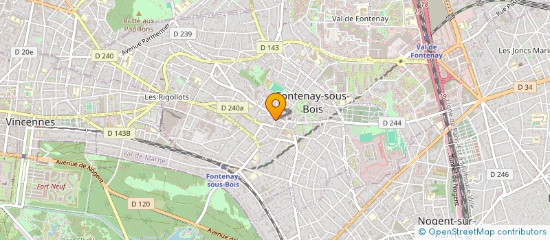 localisation de l'entreprise SOC DEVELOP ECONOMIQUE SOCIAL CULTUREL à FONTENAY-SOUS-BOIS