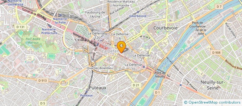 localisation de l'entreprise SOC DEVELOP ENERGIES RENOUVELABLES DOM à COURBEVOIE