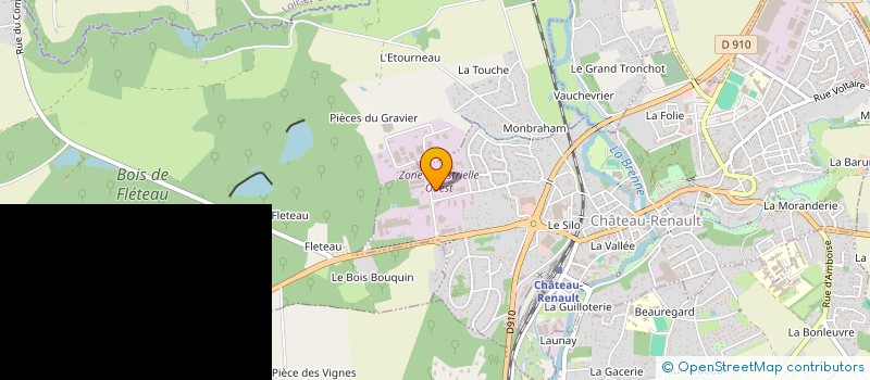 localisation de l'entreprise SOC DEVELOP EXPL ASSIS SODEXA  CHATEAU-RENAULT