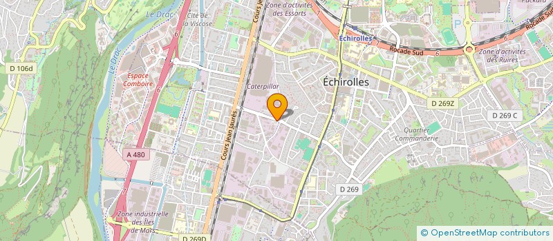 localisation de l'entreprise SOC DEVELOP PRODUITS INNOVANTS  ECHIROLLES