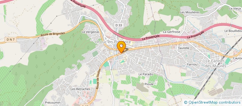 localisation de l'entreprise SOC DEVELOPPEMENT DU MEUBLE ET DU SALON  LE LUC