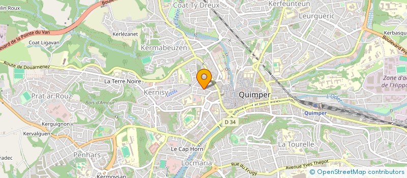 localisation de l'entreprise SOC DEVELOPPEMENT ET MANAGEMENT HOTELIER  QUIMPER