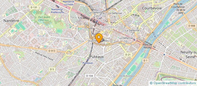 localisation de l'entreprise SOC DEVELOPPEMENT OPTICIENS ASSOCIES à PUTEAUX