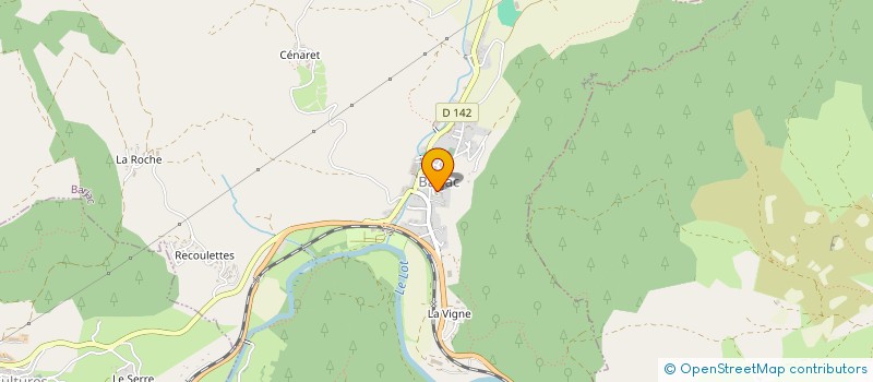 localisation de l'entreprise SOC DIANE BARJACOISE  BARJAC