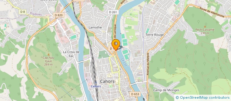 localisation de l'entreprise SOC DIFFUS ALIMEN COMMERCANTS COLLECTIVI  CAHORS